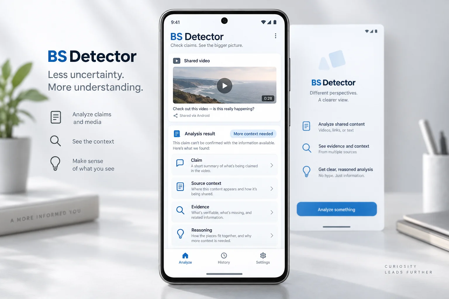 BS Detector interface preview