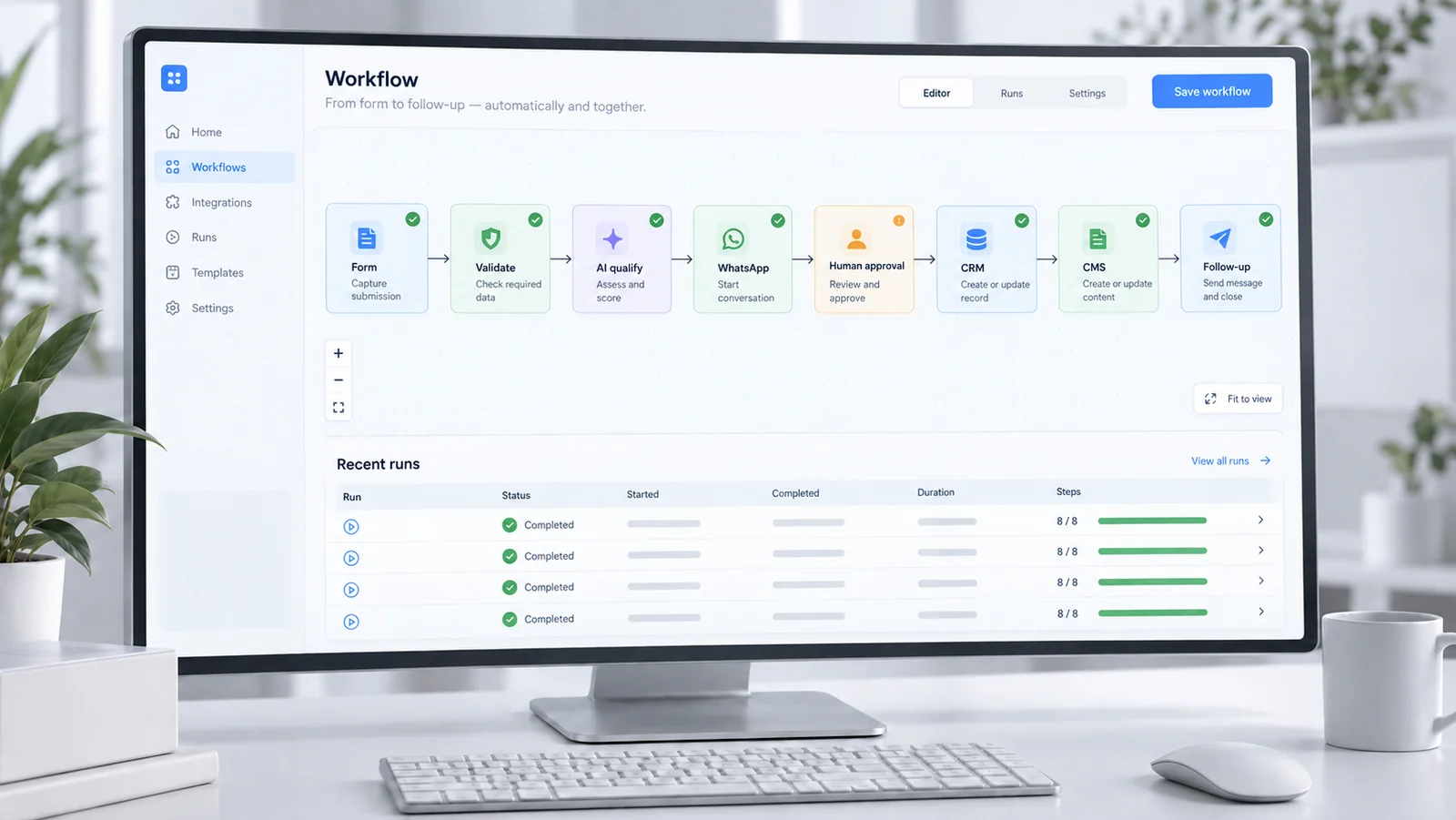 n8n Workflow Automation interface preview