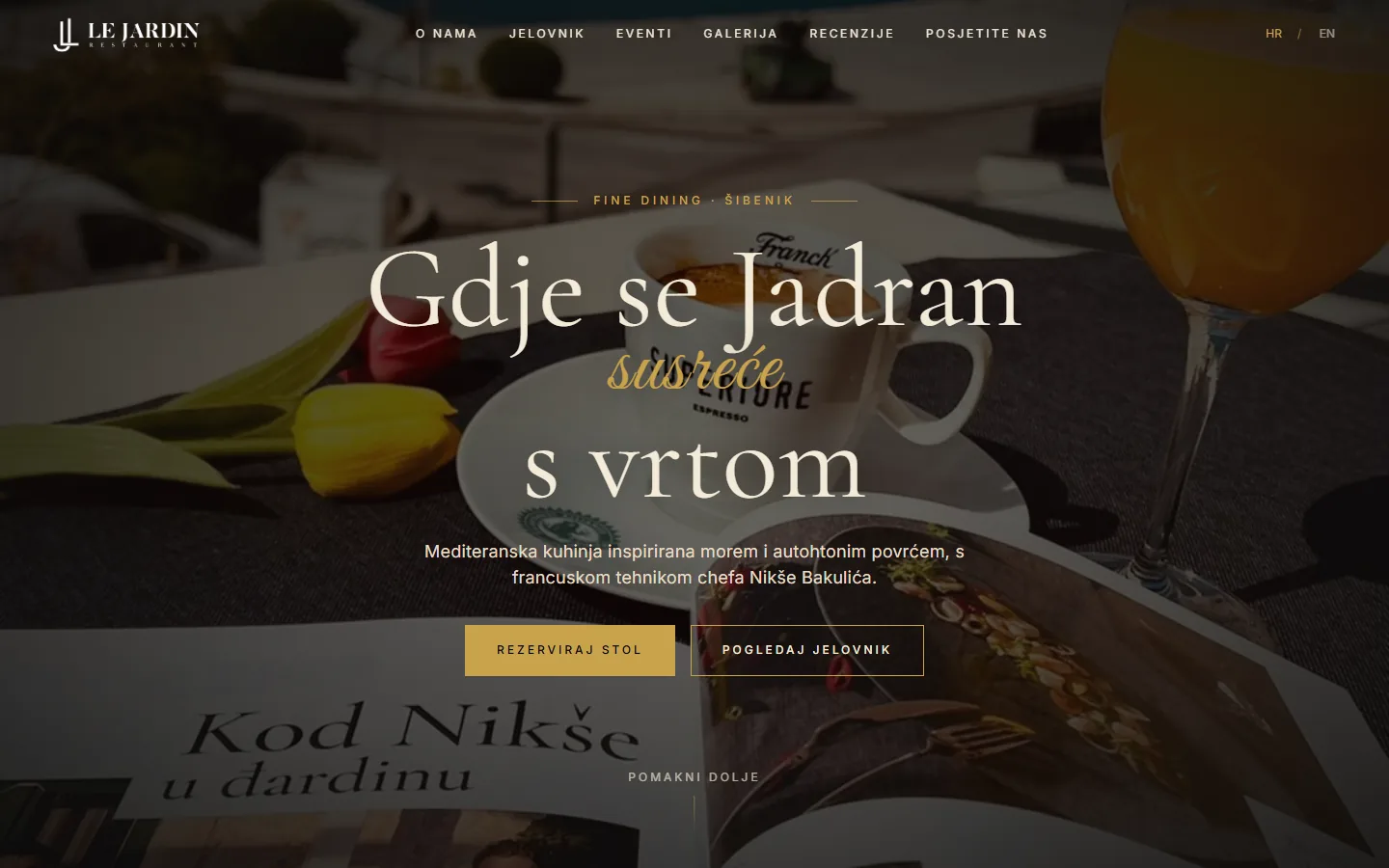 Le Jardin interface preview